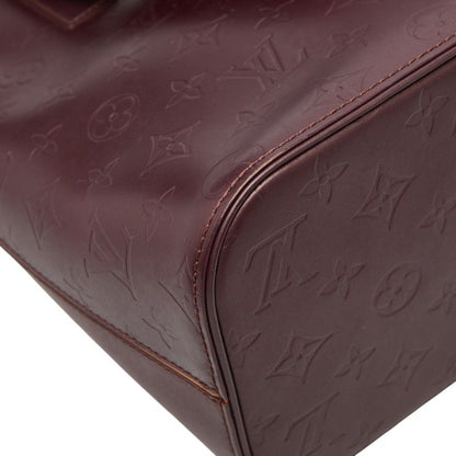 Louis Vuitton Monogram Matte Stockton Tote Violet Purple Leather — view 7