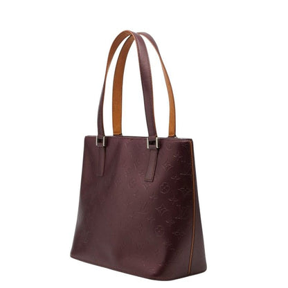 Louis Vuitton Monogram Matte Stockton Tote Violet Purple Leather — view 2