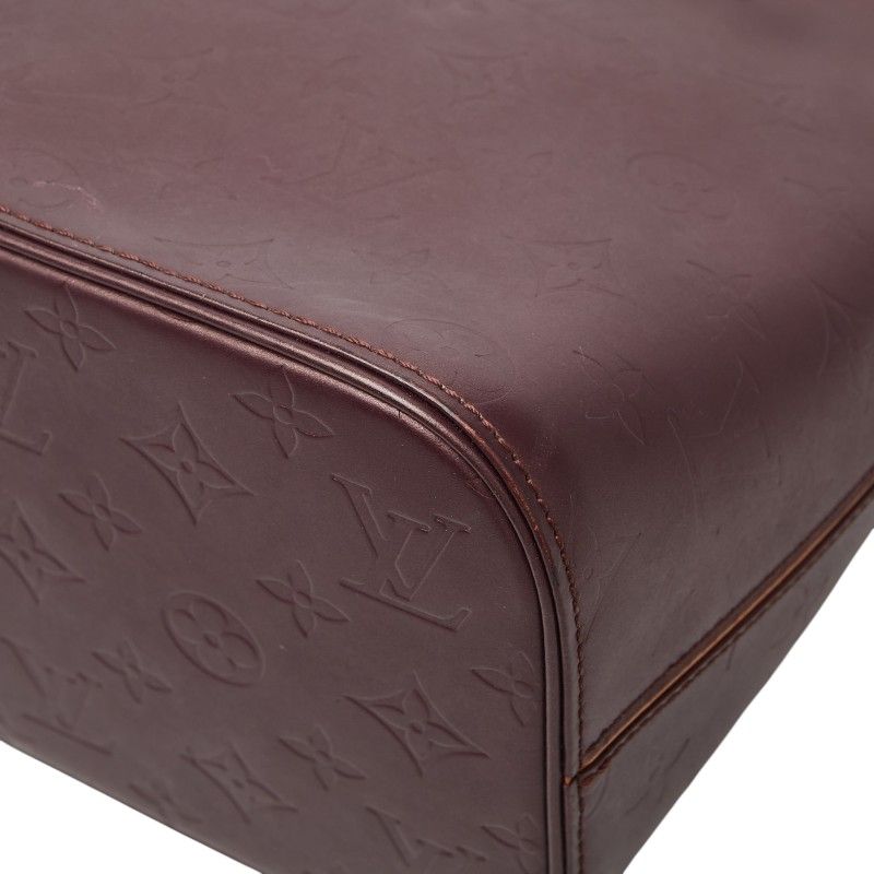 Louis Vuitton Monogram Matte Stockton Tote Violet Purple Leather — view 4