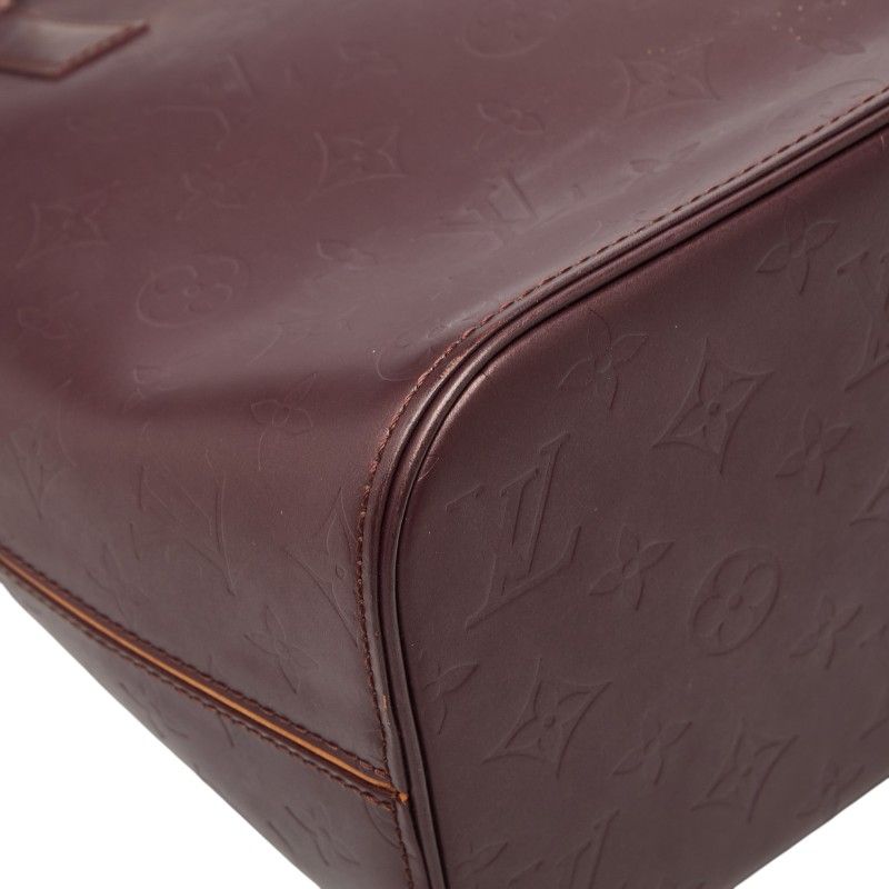 Louis Vuitton Monogram Matte Stockton Tote Violet Purple Leather — view 5