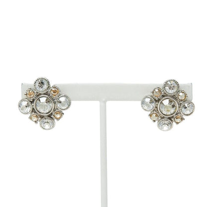 Chanel Stud Earrings Silver Metal Bijoux — view 2
