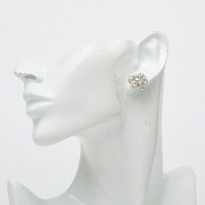 Chanel Stud Earrings Silver Metal Bijoux — view 5