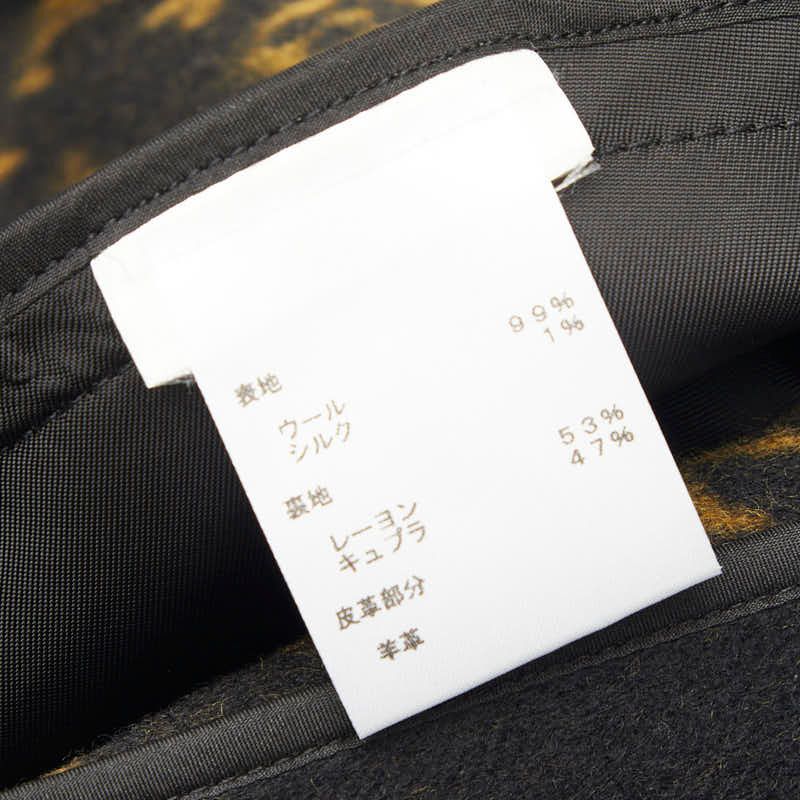 Louis Vuitton Monogram Poncho Cape Coat 40 Black Wool Silk Rayon Cupro — view 6