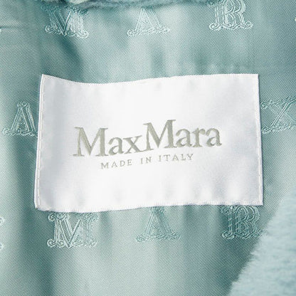 Max Mara Teddy Bear Long Vest Gilet XS Blue Alpaca Wool Silk — view 3