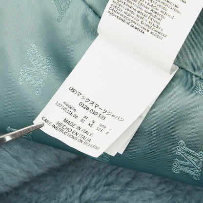 Max Mara Teddy Bear Long Vest Gilet XS Blue Alpaca Wool Silk — view 6