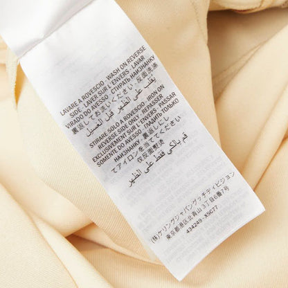 Gucci Web Trim Jersey Dress Sleeveless Ruffle S Beige Rayon Nylon Polyurethane — view 7