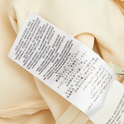 Gucci Web Trim Jersey Dress Sleeveless Ruffle S Beige Rayon Nylon Polyurethane — view 8