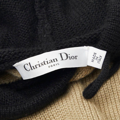 Dior Knit Hoodie Black Beige Cashmere — view 4