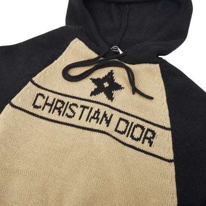 Dior Knit Hoodie Black Beige Cashmere — view 3