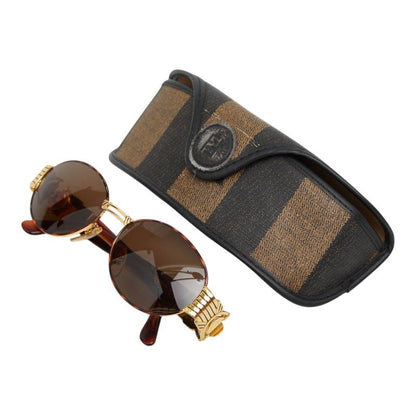 Fendi Sunglasses Brown Acetate Metal 1- Eyewear — view 8