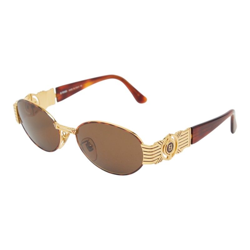 Fendi Sunglasses Brown Acetate Metal 1- Eyewear
