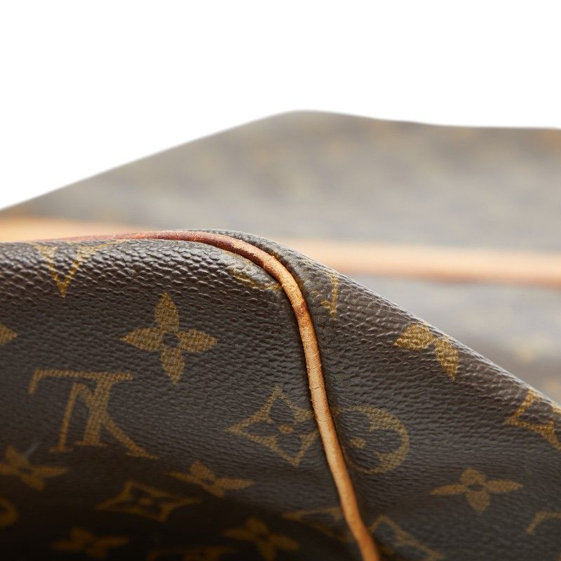 Louis Vuitton Monogram Keepall Bandouliere 55 Boston Bag 2-Way Brown Leather — view 7