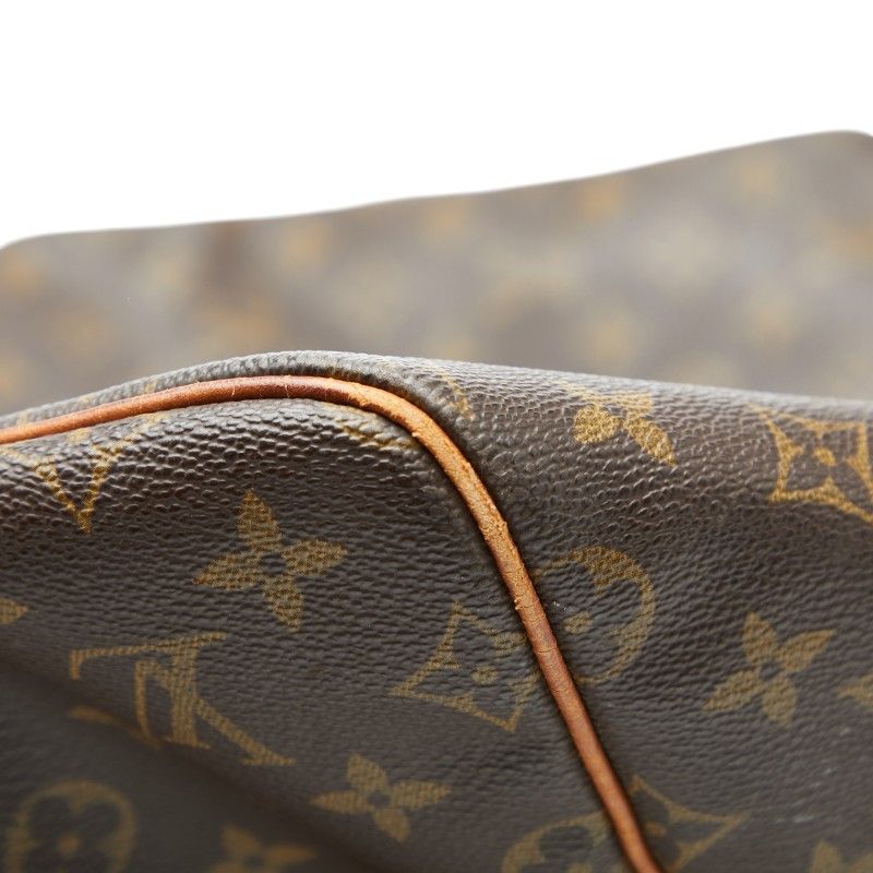 Louis Vuitton Monogram Keepall Bandouliere 55 Boston Bag 2-Way Brown Leather — view 5