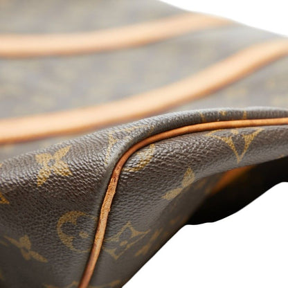 Louis Vuitton Monogram Keepall Bandouliere 55 Boston Bag 2-Way Brown Leather — view 4