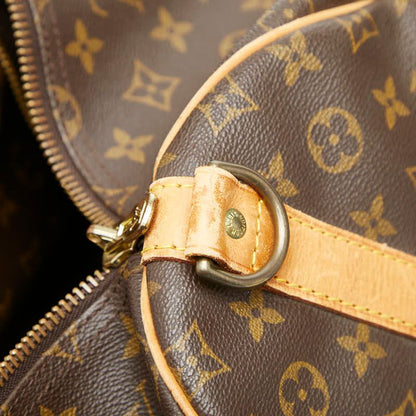 Louis Vuitton Monogram Keepall Bandouliere 55 Boston Bag 2-Way Brown Leather — view 8