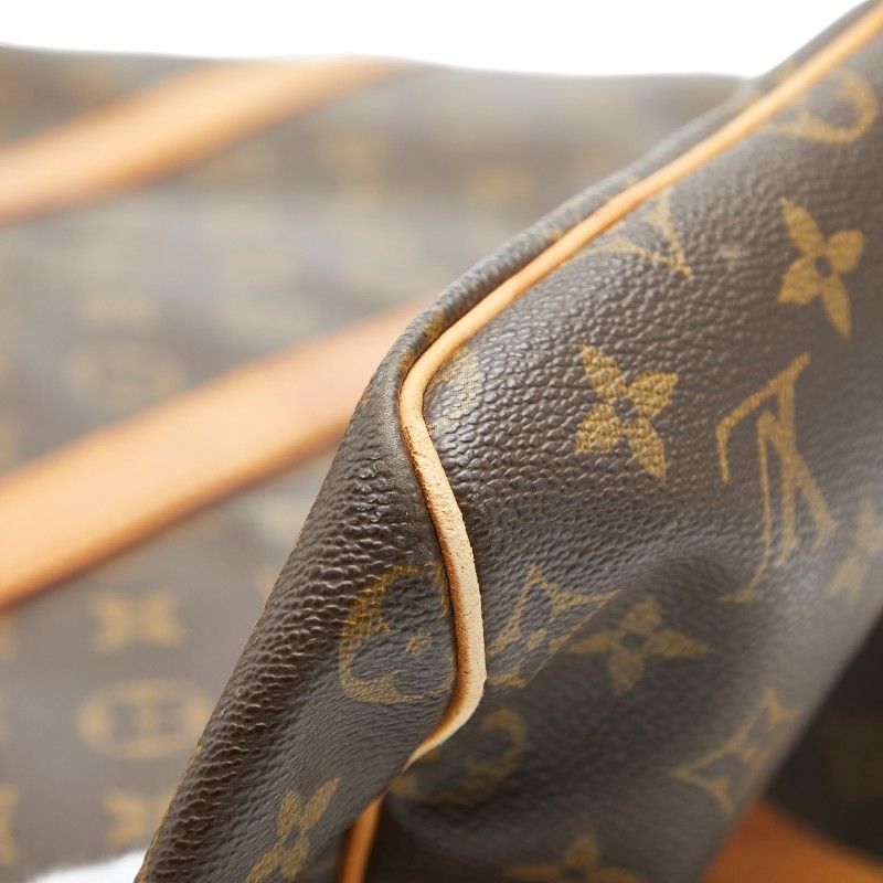 Louis Vuitton Monogram Keepall Bandouliere 55 Boston Bag 2-Way Brown Leather — view 6