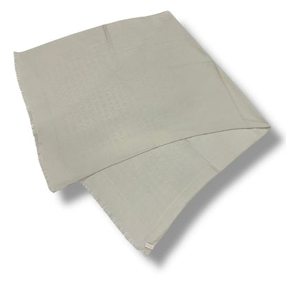 Bvlgari Shawl Silk Wool Ivory Scarf — view 3