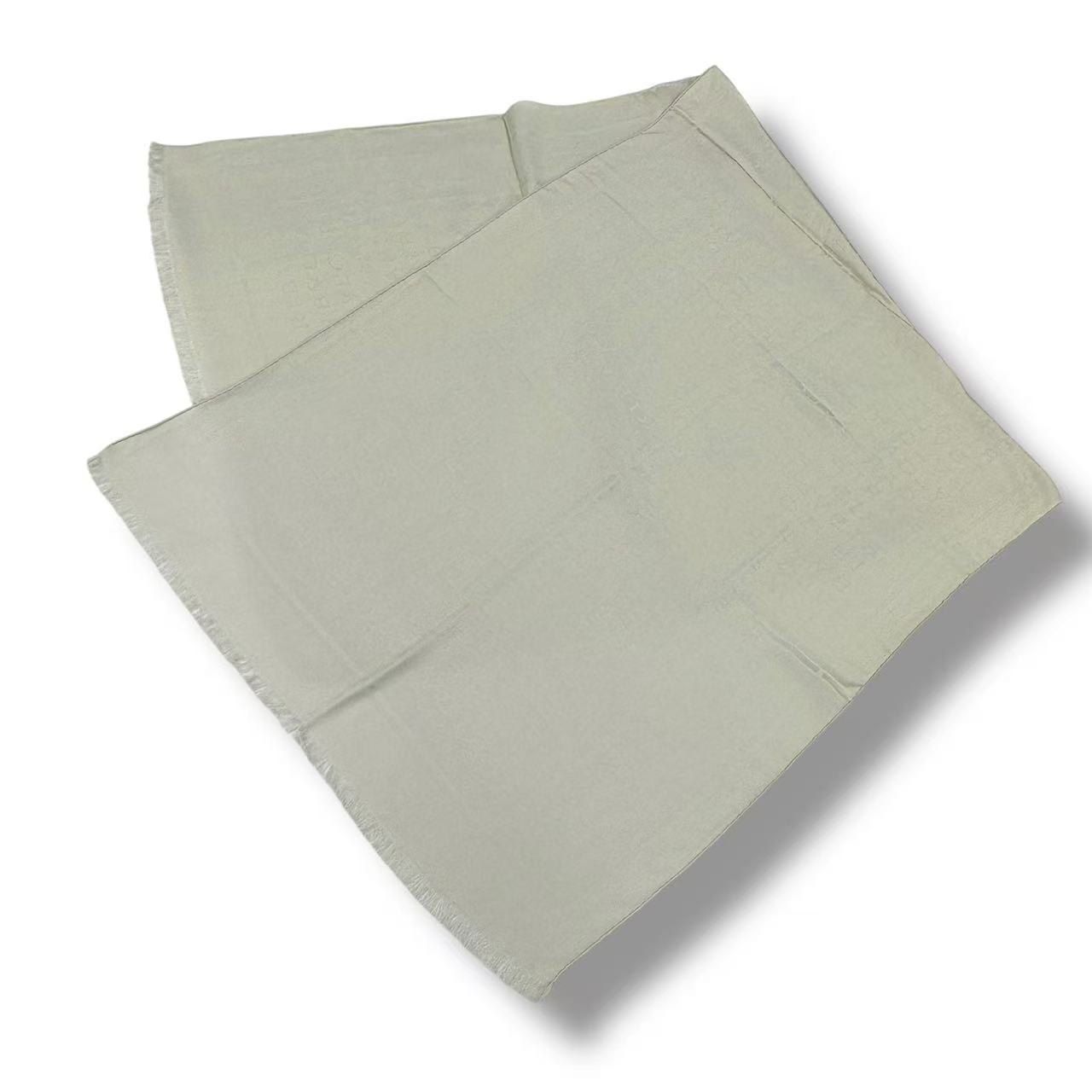 Bvlgari Shawl Silk Wool Ivory Scarf — view 2