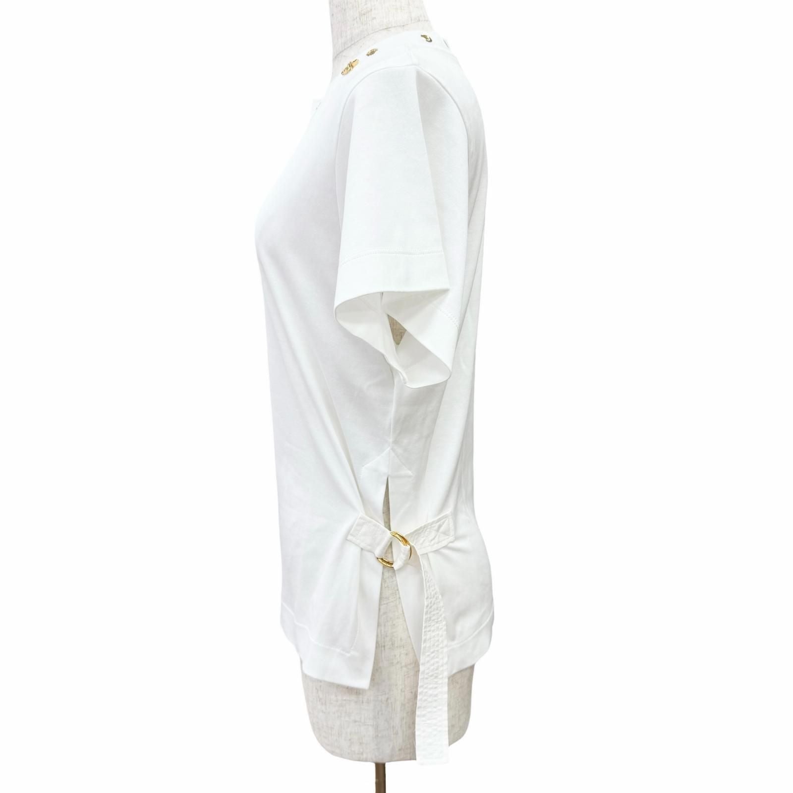 Louis Vuitton Cotton 100% Some Silk Monogram Eyelets Side Strap Crew Neck Short — view 2