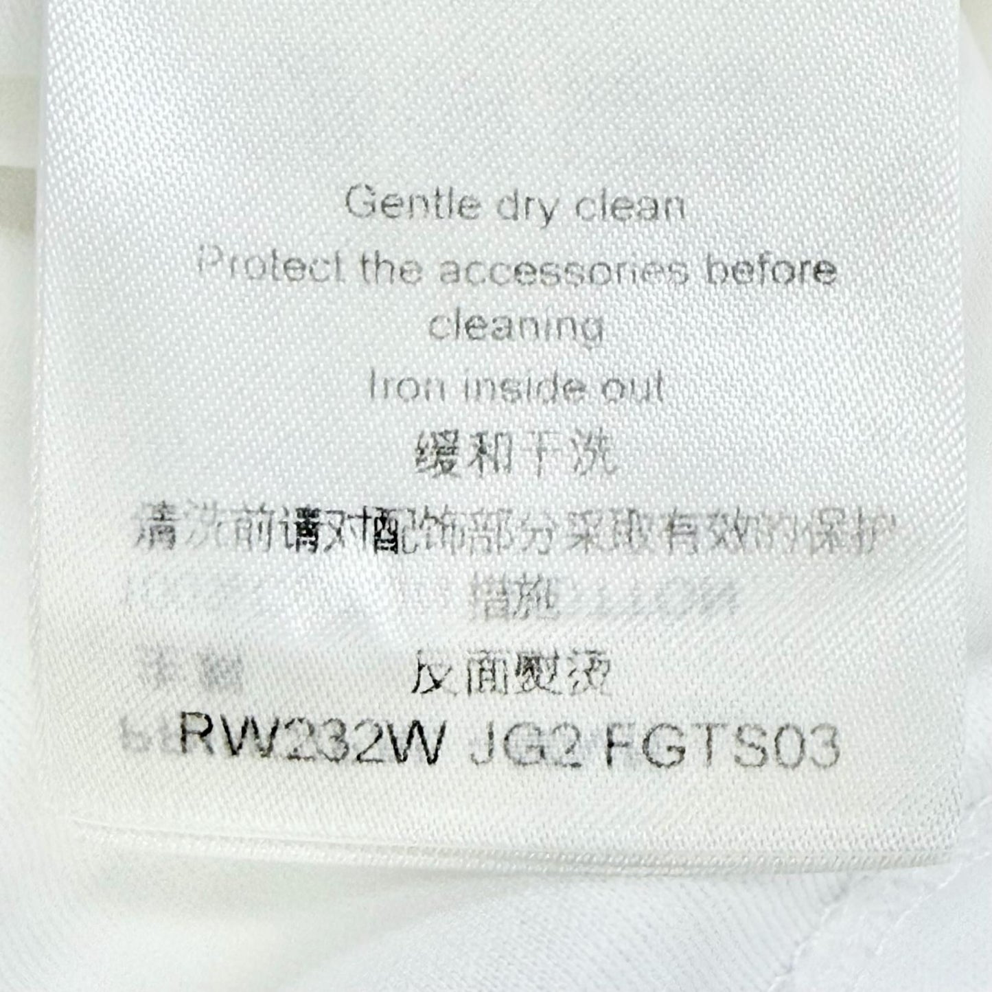 Louis Vuitton Cotton 100% Some Silk Monogram Eyelets Side Strap Crew Neck Short — view 8