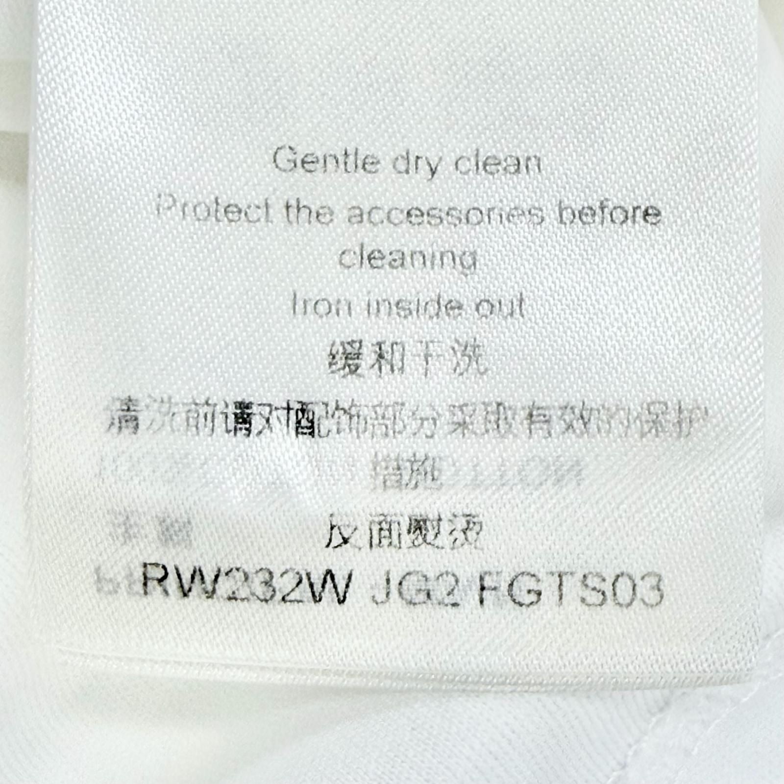 Louis Vuitton Cotton 100% Some Silk Monogram Eyelets Side Strap Crew Neck Short — view 8