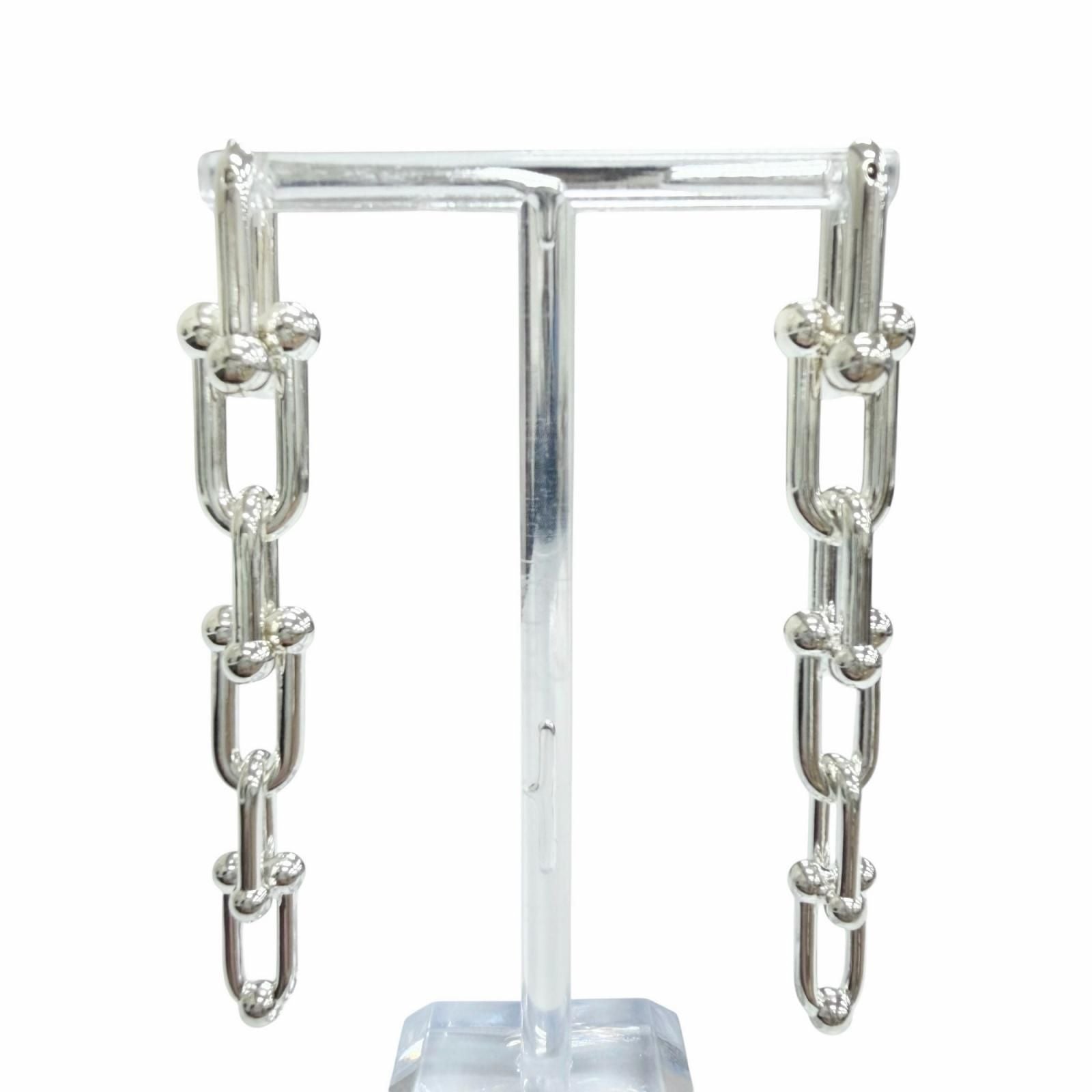 Tiffany & Co Graduated Link Earrings Silver — view 3