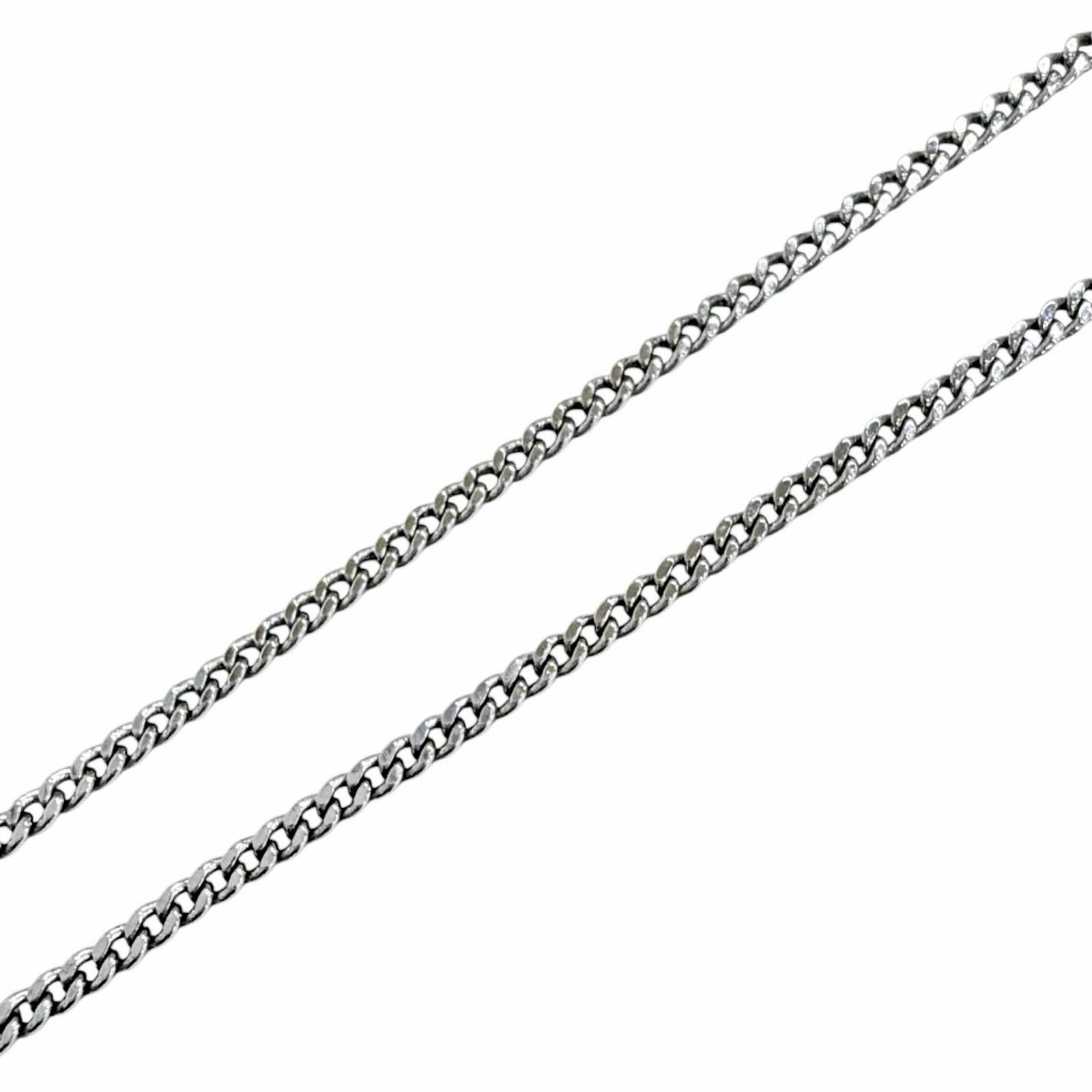 Celine Trio Rhinestone Necklace Silver — view 5