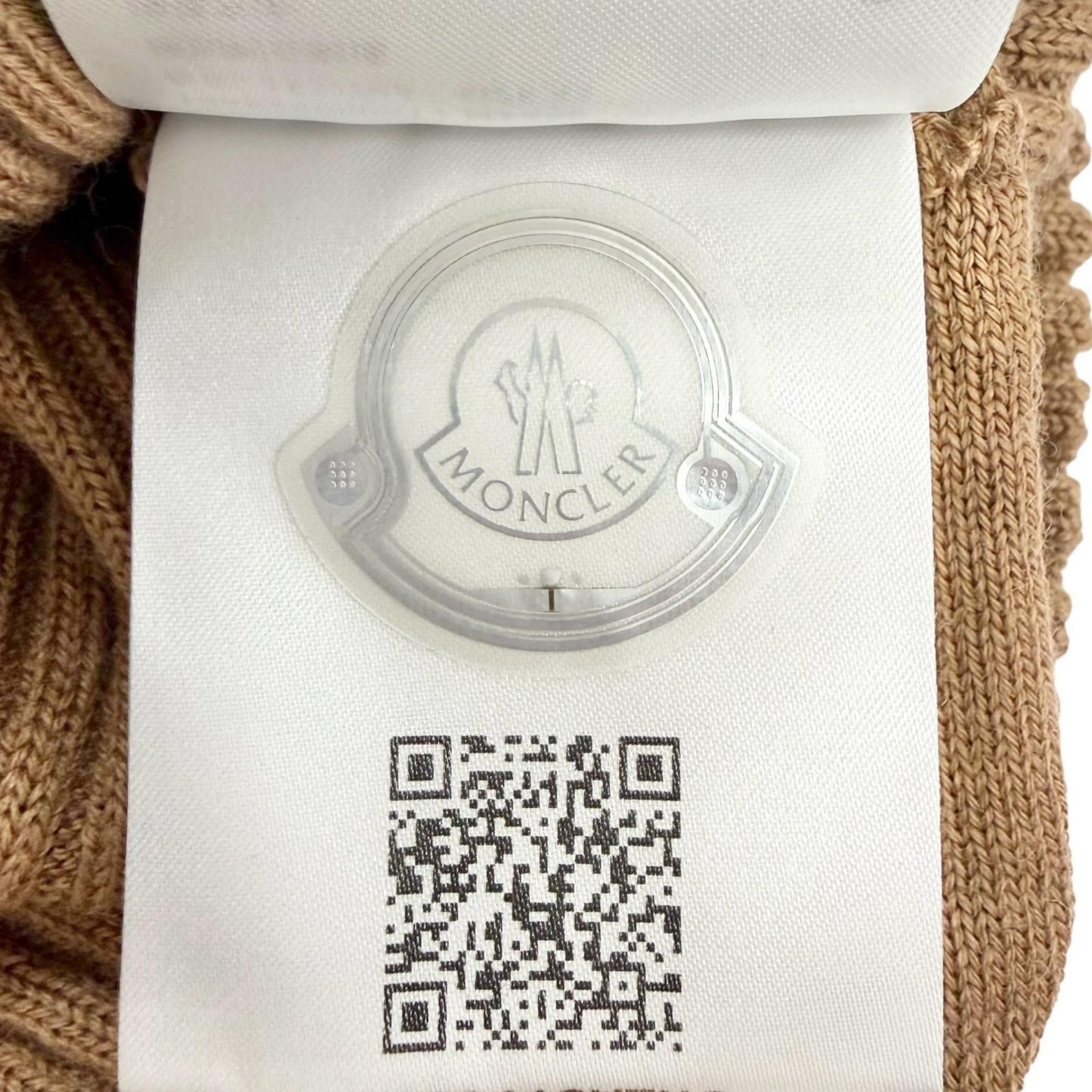 Bvlgari Moncler Dolcevita Wool Logo Patch High Neck Long Sleeve Rib Knit — view 9