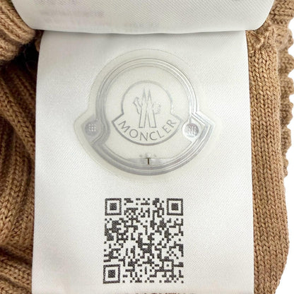 Bvlgari Moncler Dolcevita Wool Logo Patch High Neck Long Sleeve Rib Knit — view 9