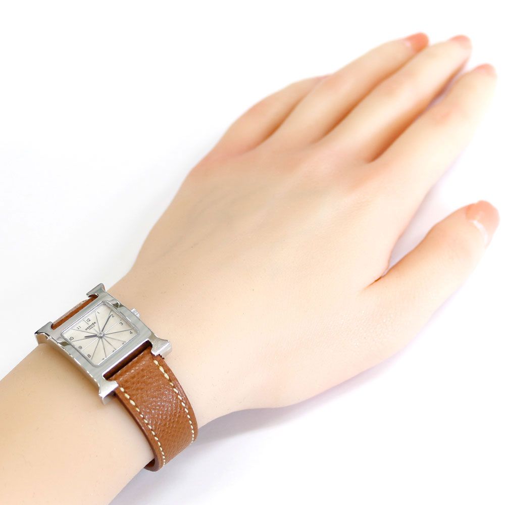 Hermes Watch Stainless Steel Quartz Overhauled — view 2