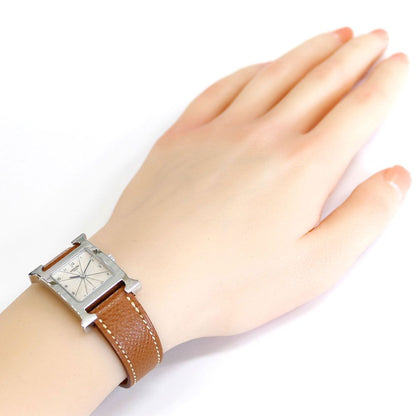 Hermes Watch Stainless Steel Quartz Overhauled — view 2