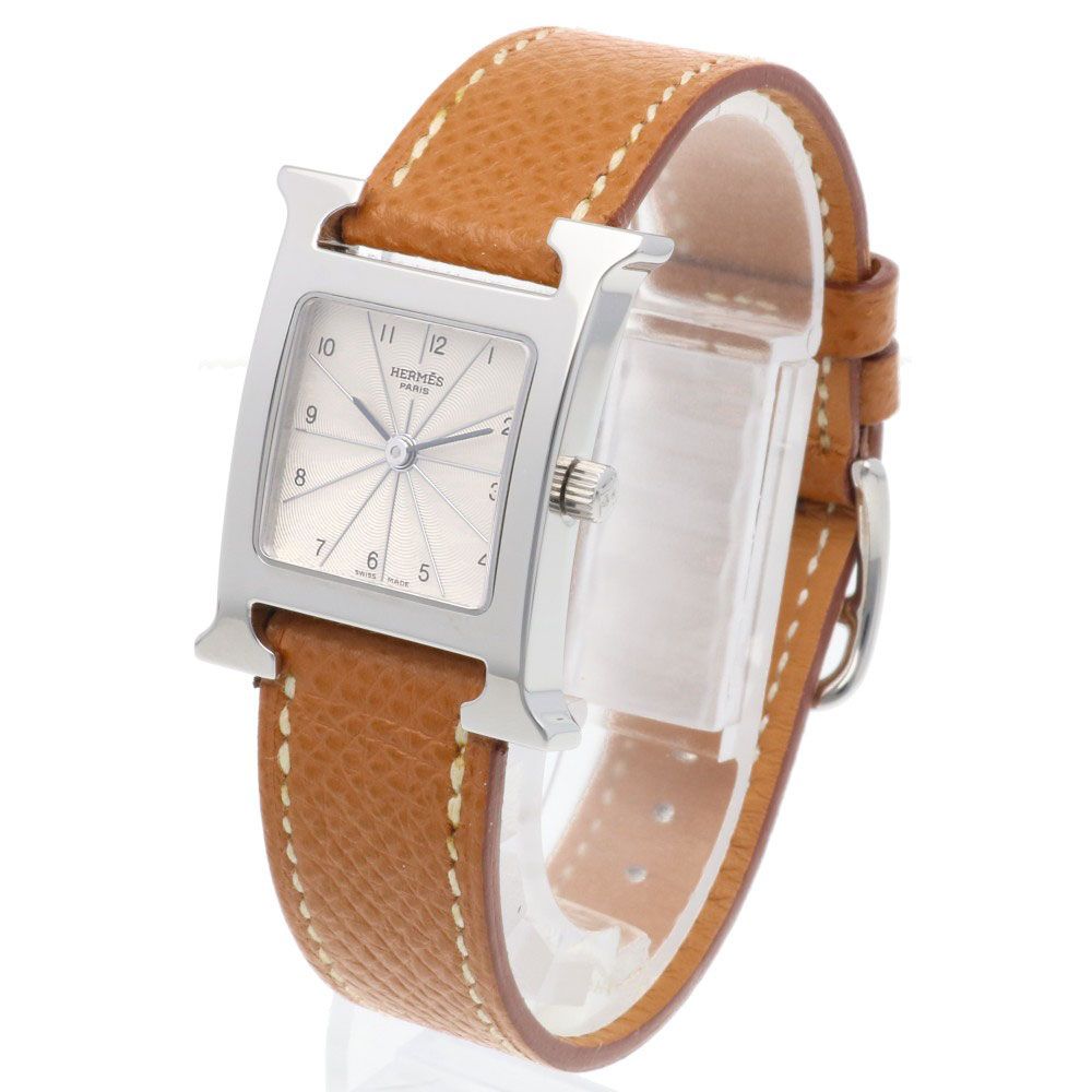 Hermes Watch Stainless Steel Quartz Overhauled — view 3