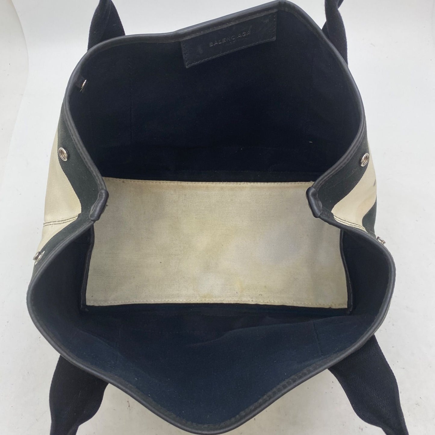 Balenciaga Handbag Canvas Canapa Black Cabas Travel — view 7