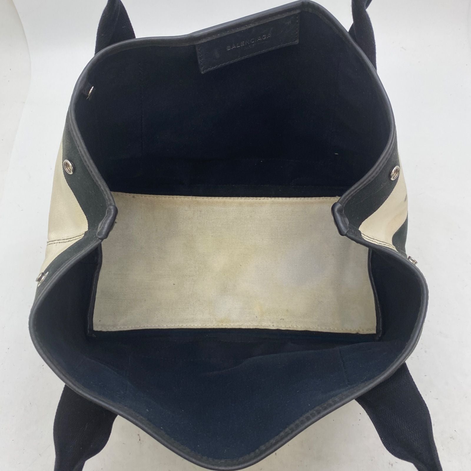 Balenciaga Handbag Canvas Canapa Black Cabas Travel — view 7