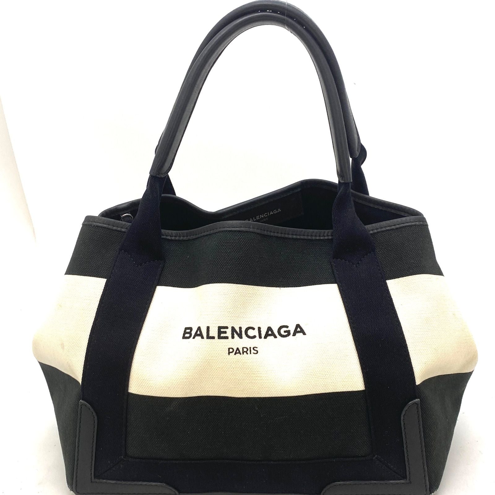 Balenciaga Handbag Canvas Canapa Black Cabas Travel
