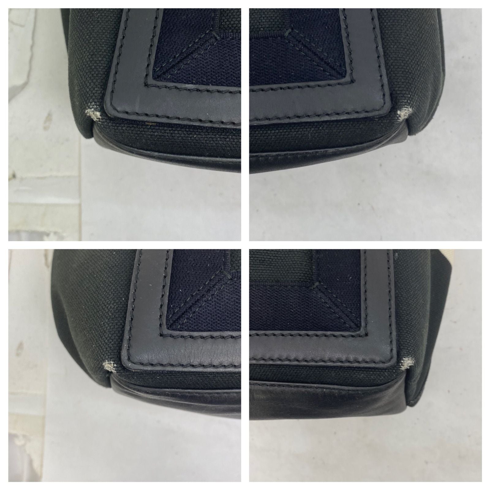 Balenciaga Handbag Canvas Canapa Black Cabas Travel — view 6