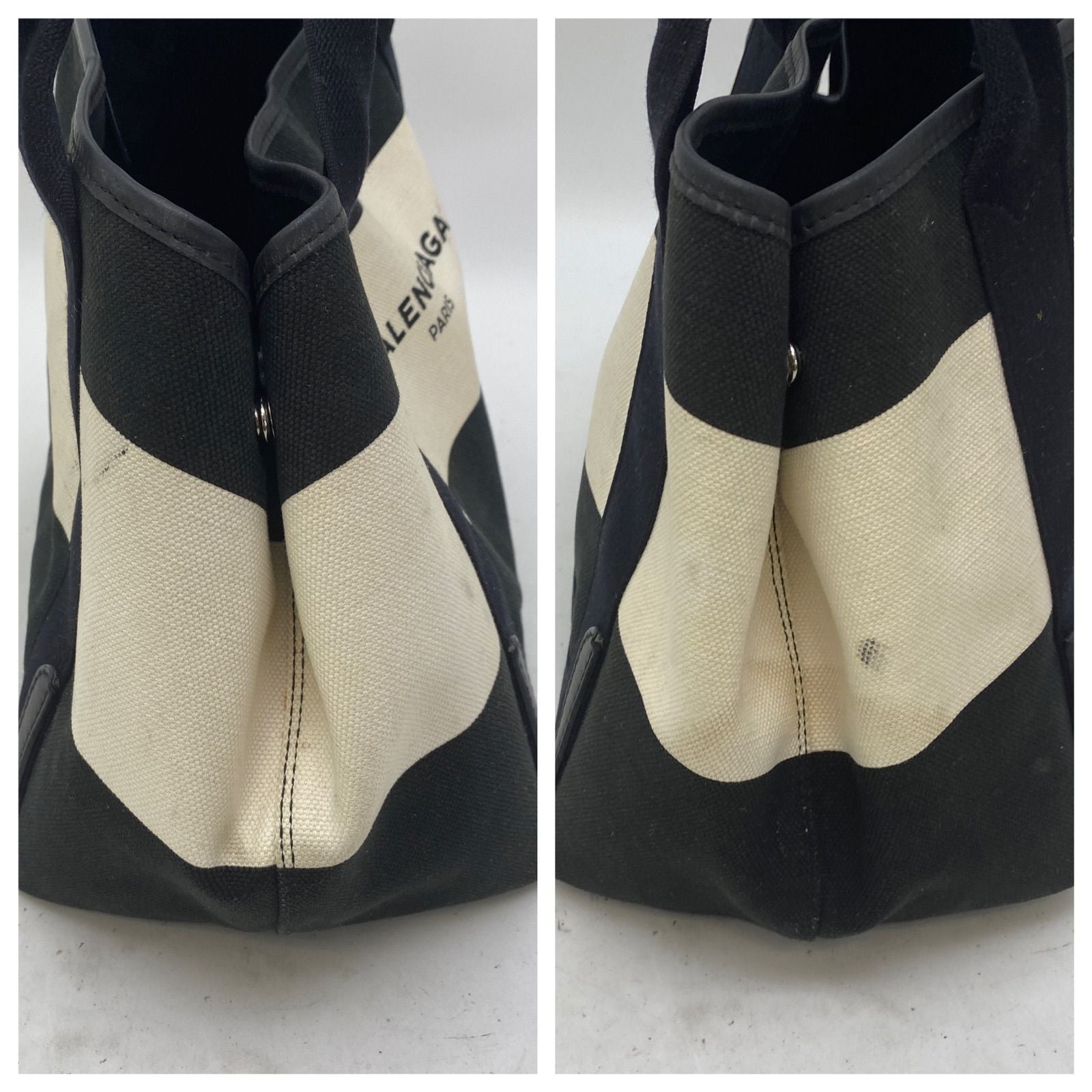 Balenciaga Handbag Canvas Canapa Black Cabas Travel — view 5
