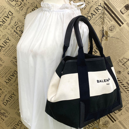 Balenciaga Handbag Canvas Canapa Black Cabas Travel — view 3