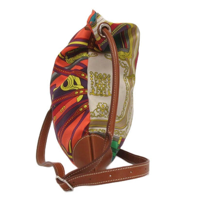 Hermes Silky City PM Shoulder Bag with Crossbody Pouch Allover Pattern Multi — view 2