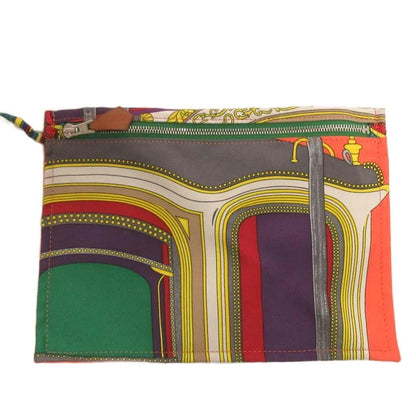 Hermes Silky City PM Shoulder Bag with Crossbody Pouch Allover Pattern Multi — view 5