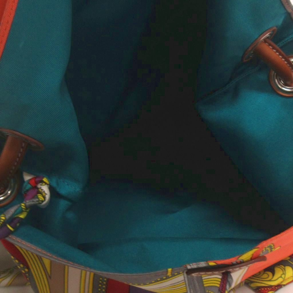Hermes Silky City PM Shoulder Bag with Crossbody Pouch Allover Pattern Multi — view 4