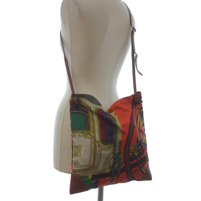 Hermes Silky City PM Shoulder Bag with Crossbody Pouch Allover Pattern Multi — view 6