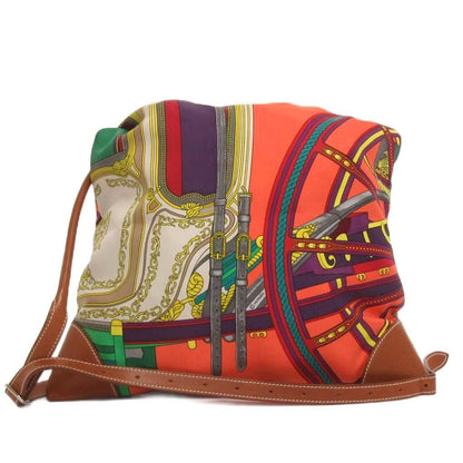 Hermes Silky City PM Shoulder Bag with Crossbody Pouch Allover Pattern Multi — view 3