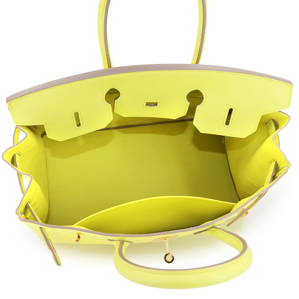 Hermes Birkin 35 Epsom Souffle Hand Bag Gold — view 6