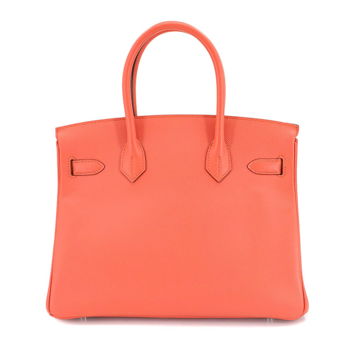 Hermes Birkin 30 Epsom Flamingo Hand Bag Silver — view 2