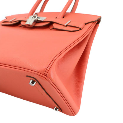 Hermes Birkin 30 Epsom Flamingo Hand Bag Silver — view 8
