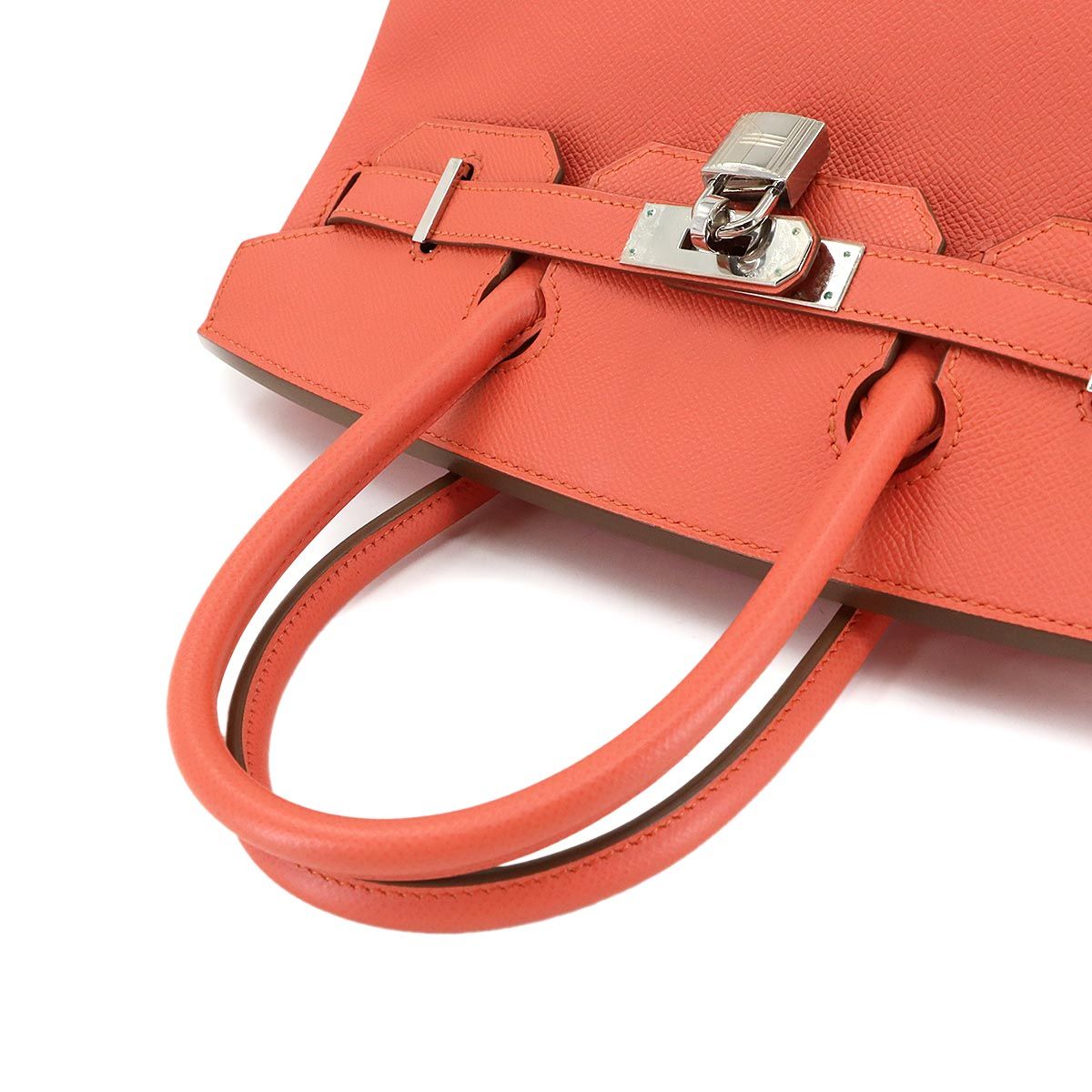 Hermes Birkin 30 Epsom Flamingo Hand Bag Silver — view 5