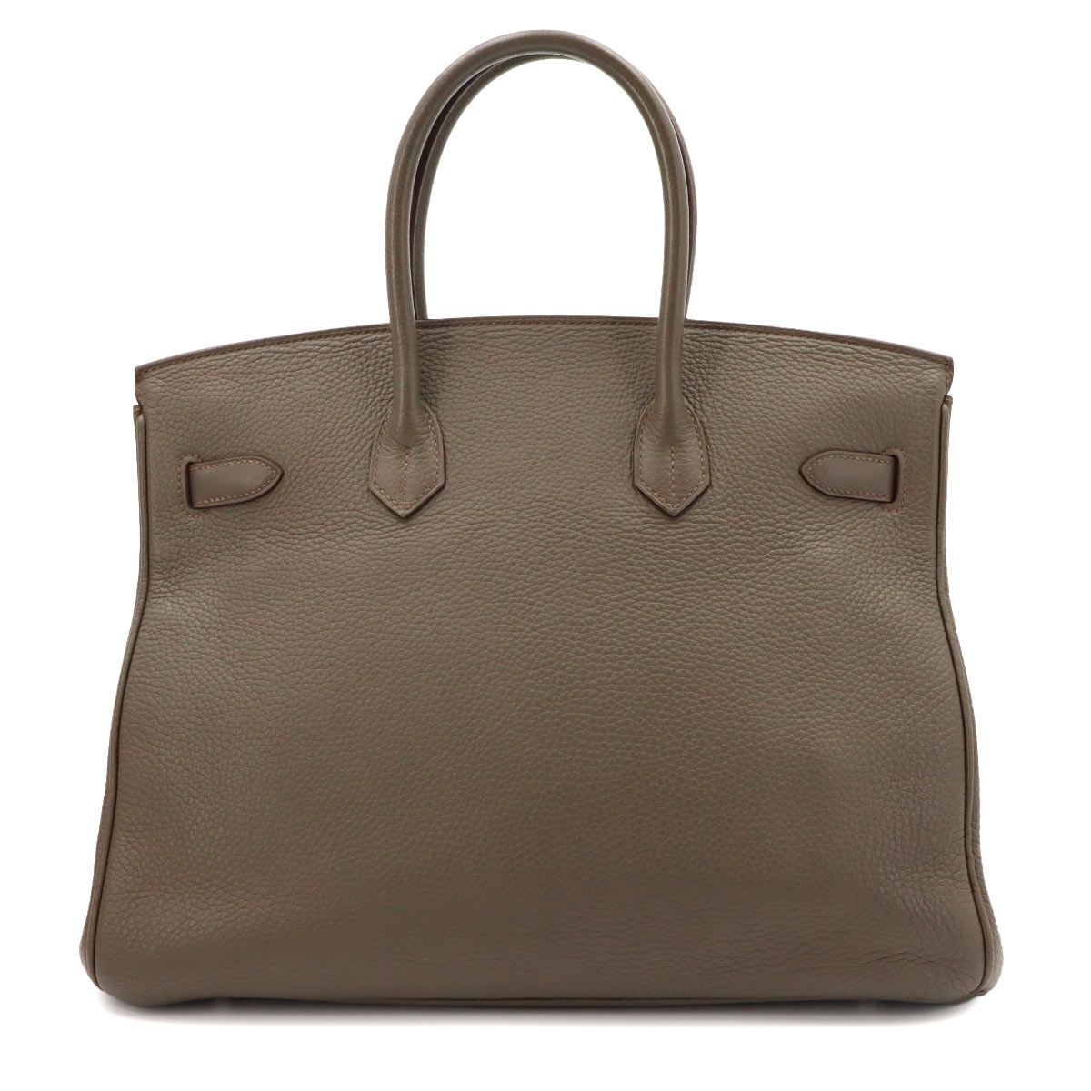 Hermes Birkin 35 Taurillon Clemence Etain Hand Bag Silver — view 3