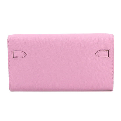 Hermes Kelly Tougo Shoulder Wallet Bifold Epsom Mauve Sylvestre — view 3