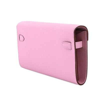 Hermes Kelly Tougo Shoulder Wallet Bifold Epsom Mauve Sylvestre — view 4